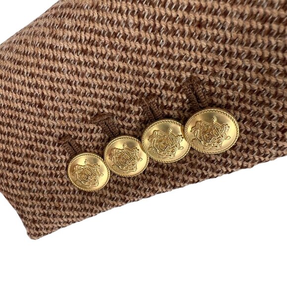 J.Crew Shrunken Fit Wool Blazer Jacket in Tan Size 14 - Picture 6 of 13